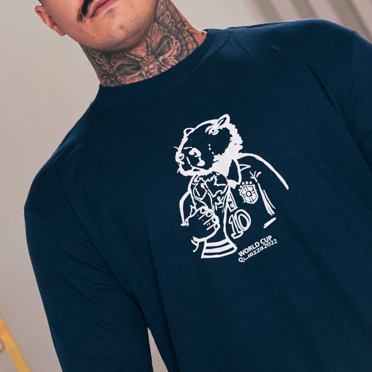 Camiseta Azul Marinho Capivara World Cup