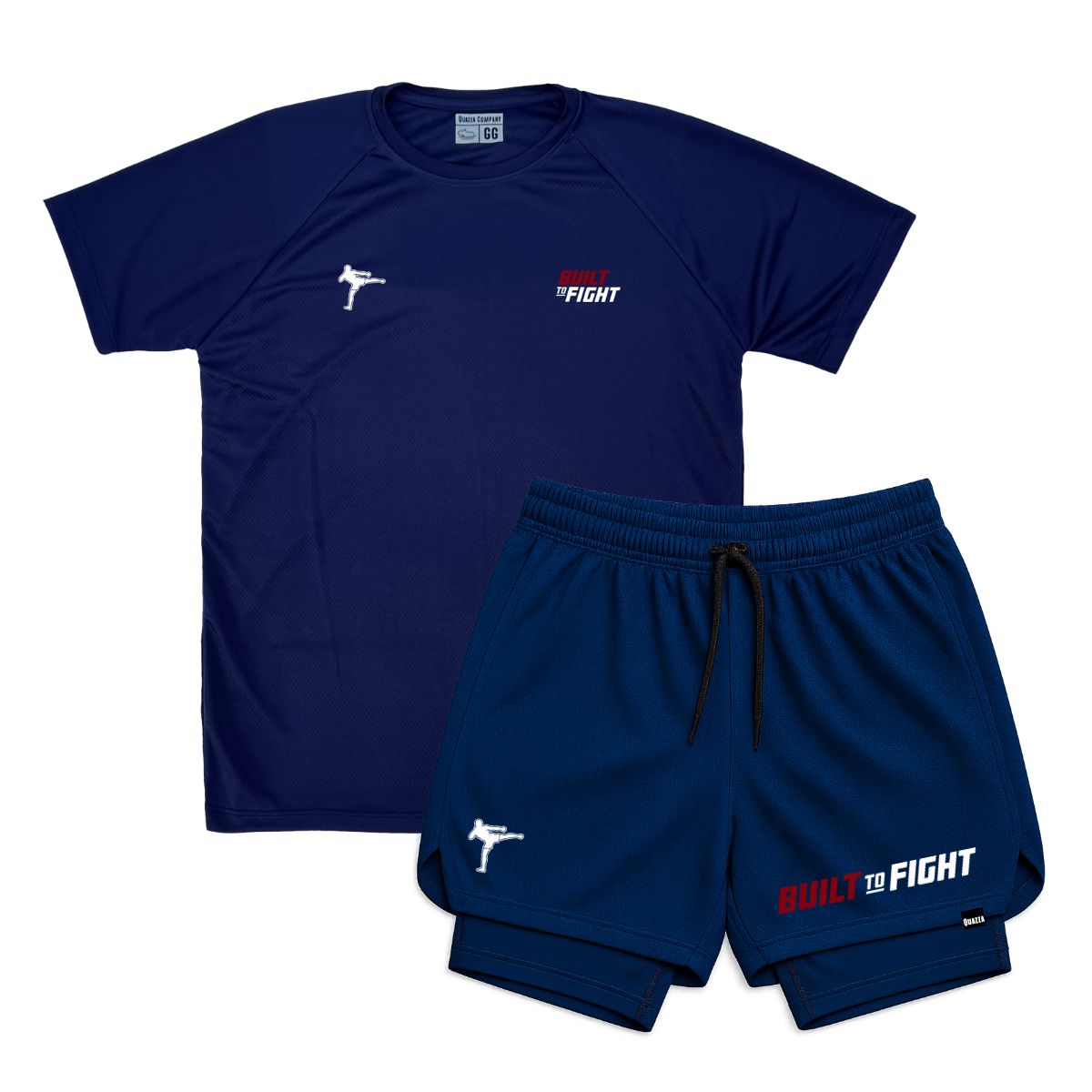 Kit Camiseta e Bermuda DRY-FIT Build to Fight