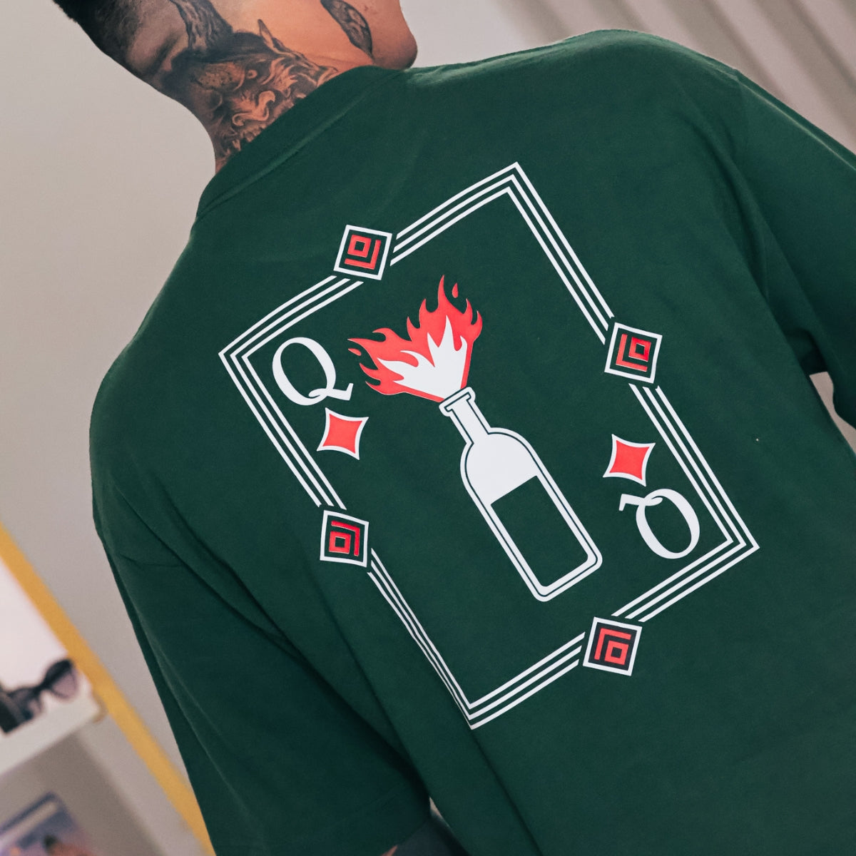 Camiseta Oversized Verde Molotov Quazza Company