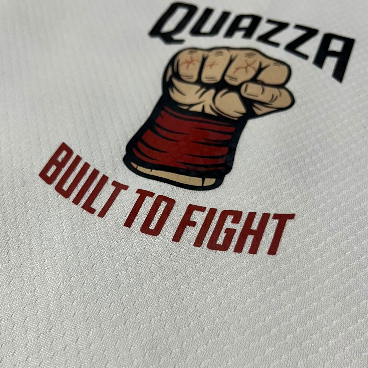 Camiseta DRY-FIT BRANCA Build to Fight PUNCH