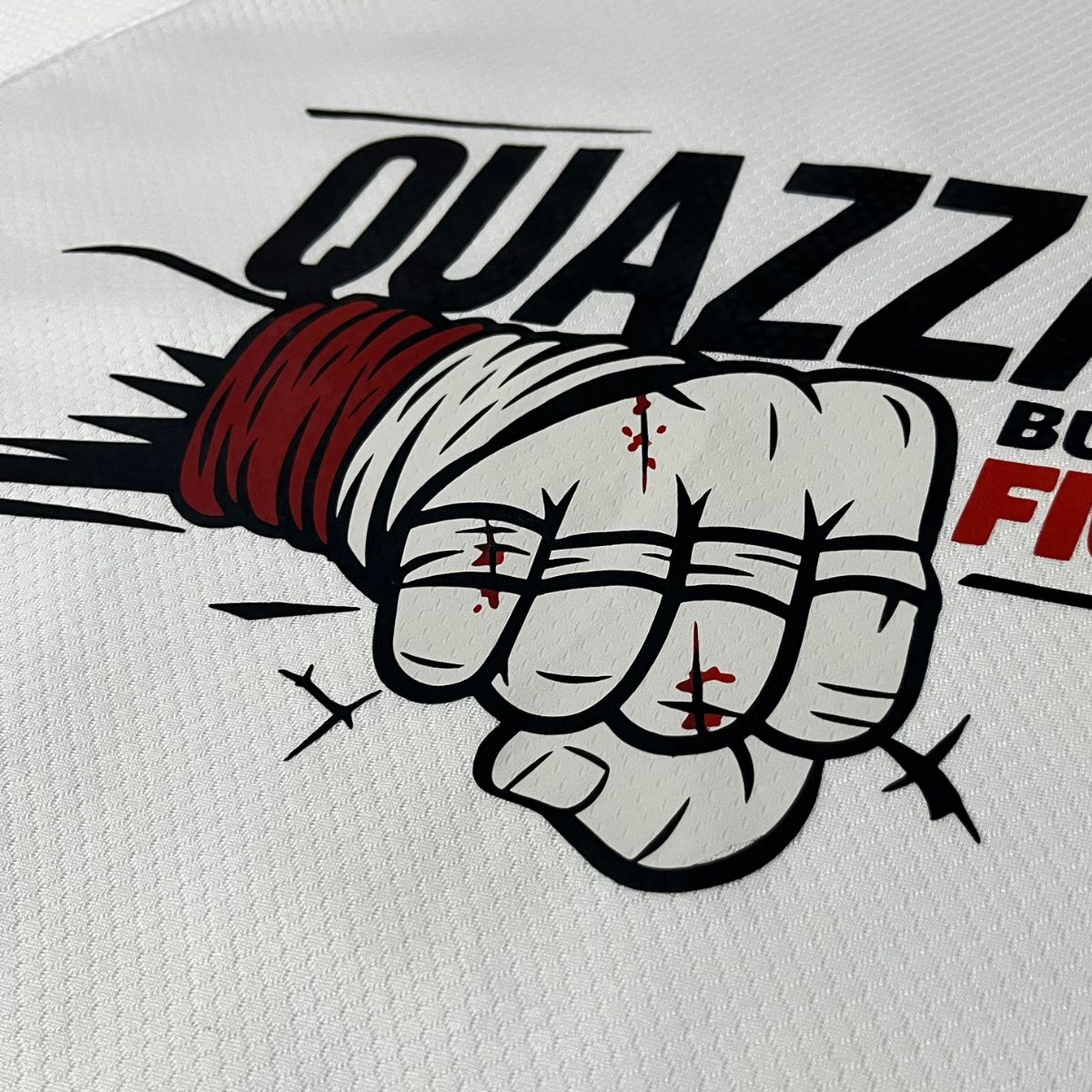 Camiseta DRY-FIT BRANCA Build to Fight PUNCH