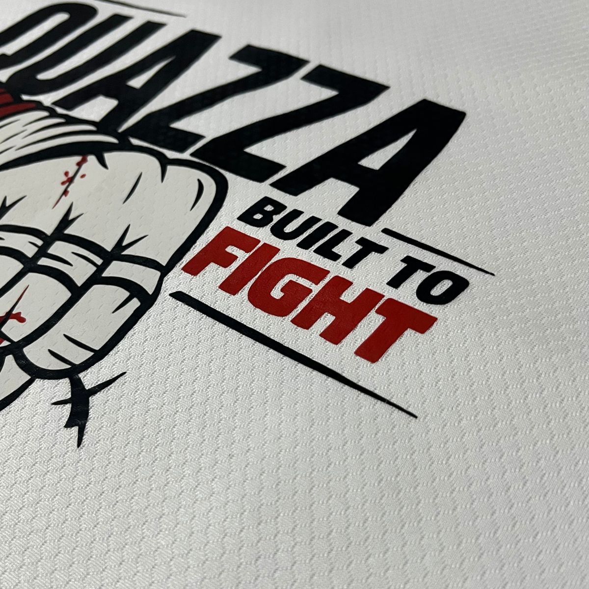Camiseta DRY-FIT BRANCA Build to Fight PUNCH