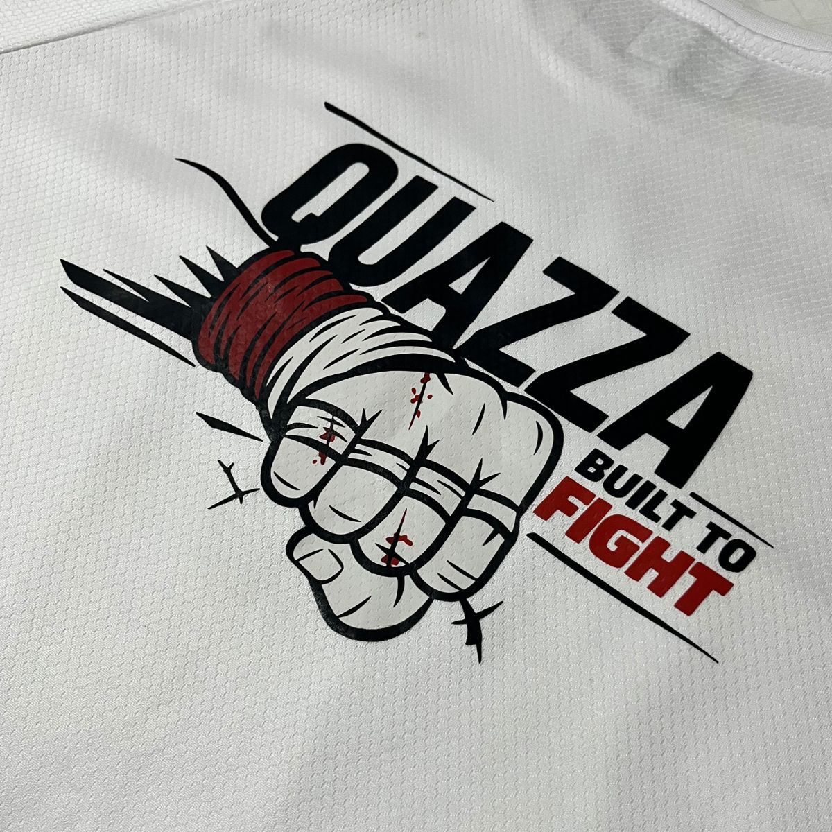 Camiseta DRY-FIT BRANCA Build to Fight PUNCH