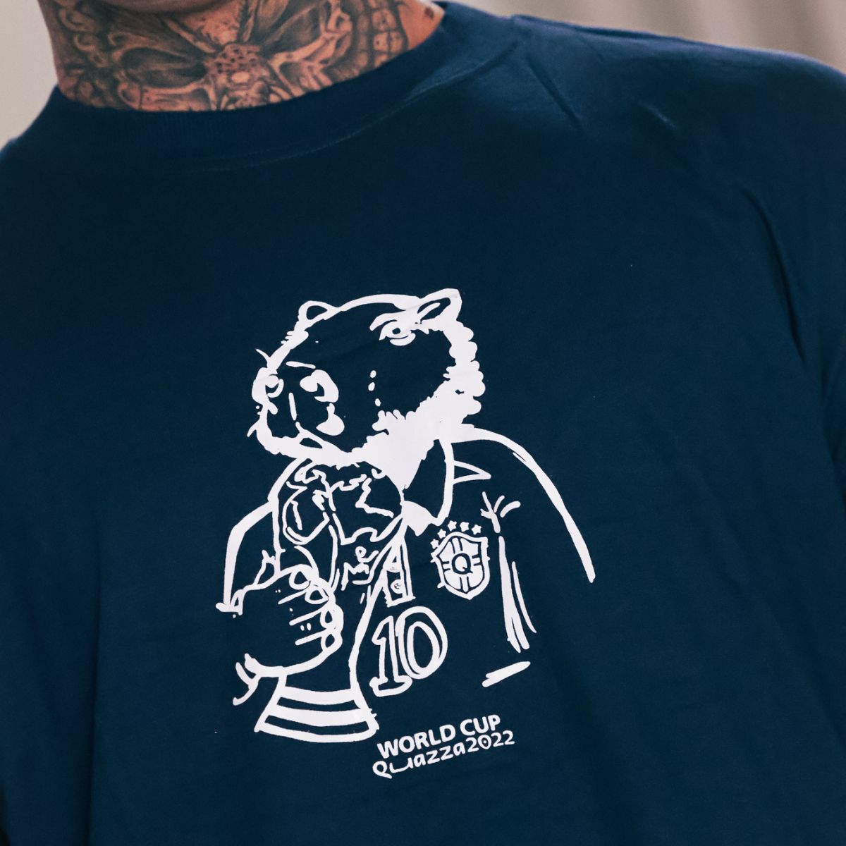 Camiseta Azul Marinho Capivara World Cup