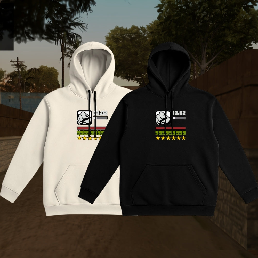 COMBO KIT 2 Moletons Preto+Branco GTA
