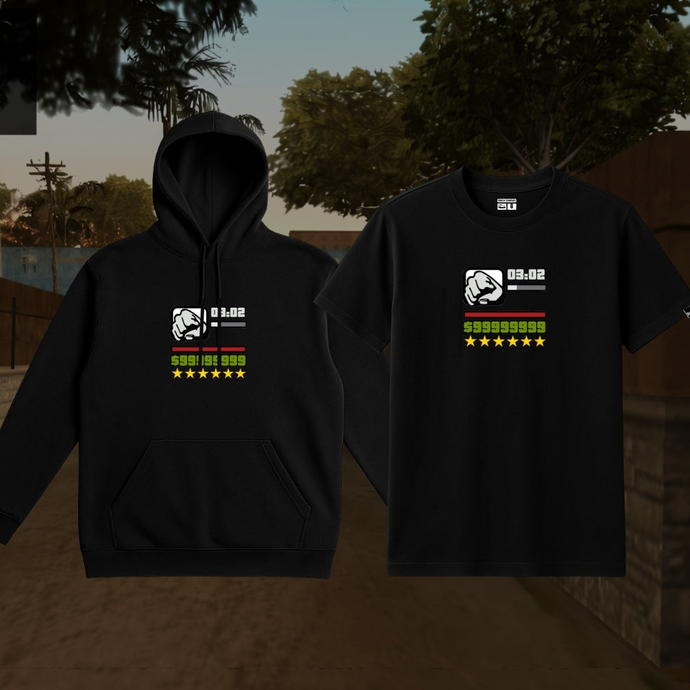 COMBO KIT Branco Camiseta + Moletom GTA