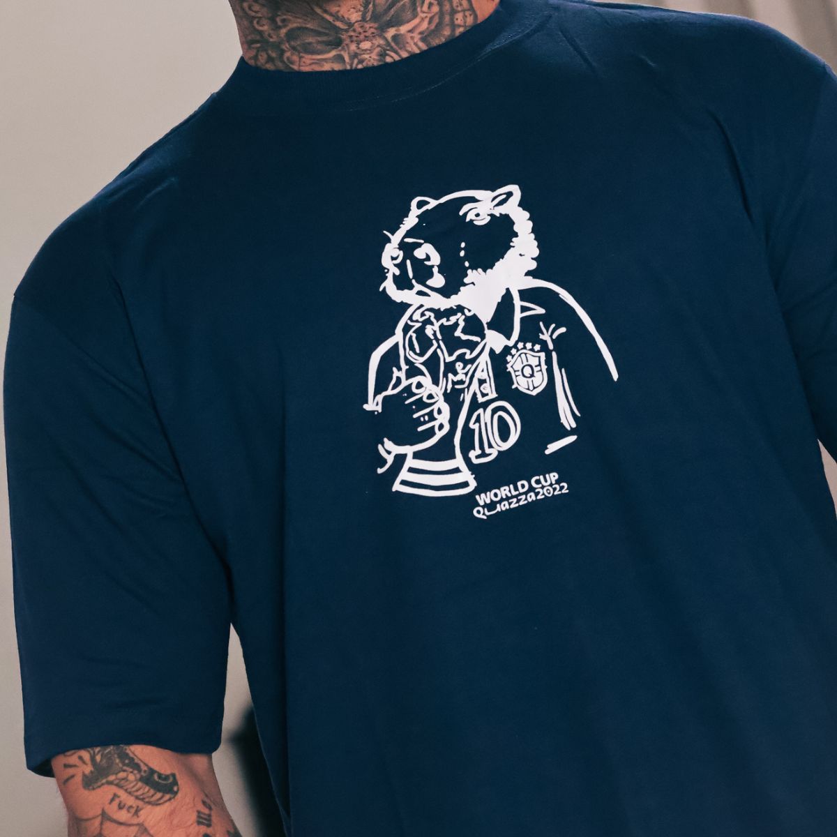 Camiseta Azul Marinho Capivara World Cup