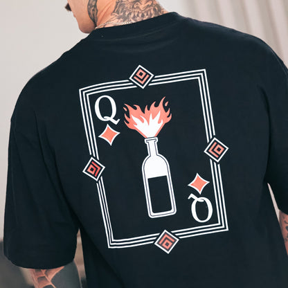 Camiseta Oversized Preta Molotov Quazza Company