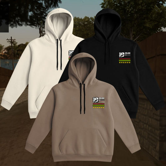 COMBO KIT 3 Moletons Preto+Branco+Marrom GTA