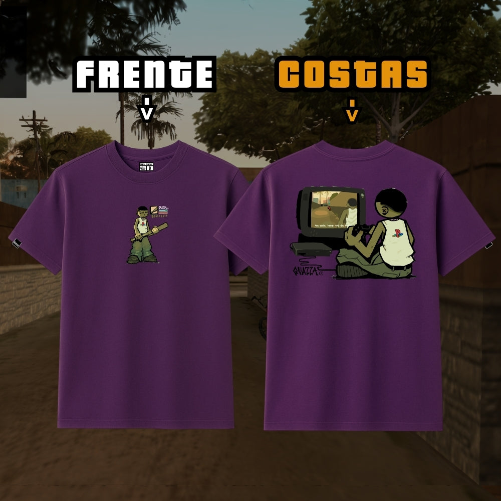 Camiseta Preta CJ Play2 + GTA