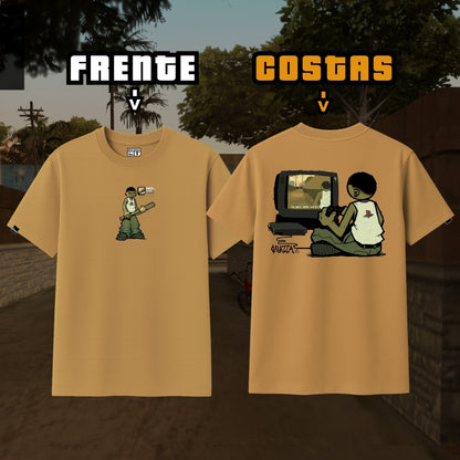 Camiseta Preta CJ Play2 + GTA