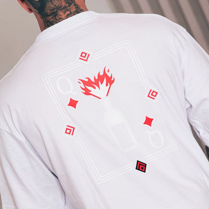 Camiseta Oversized Branca Quazza Company