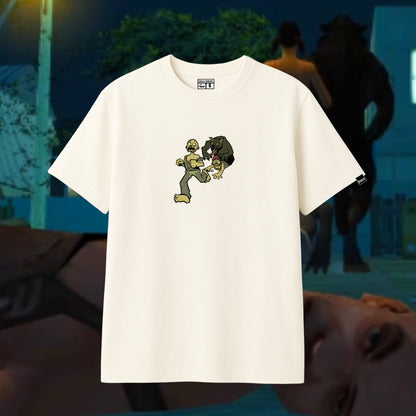 Camiseta BRANCA Benny, Netto & Lombizone