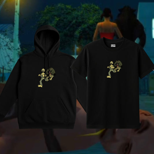 KIT Camiseta+Moletom PRETO Benny, Netto & Lombizone