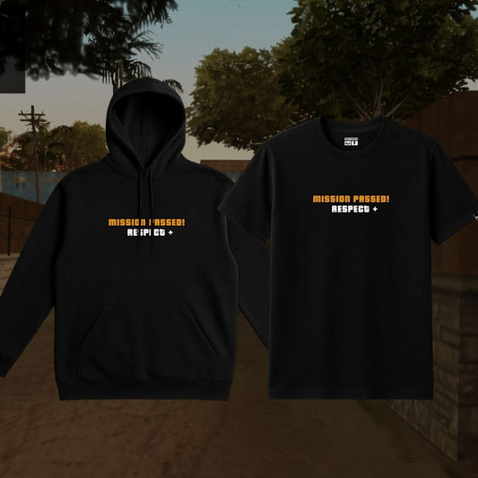 COMBO KIT Preto Camiseta + Moletom GTA