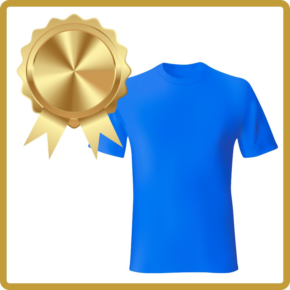 +1 CAMISETA ALEATÓRIA DE BRINDE