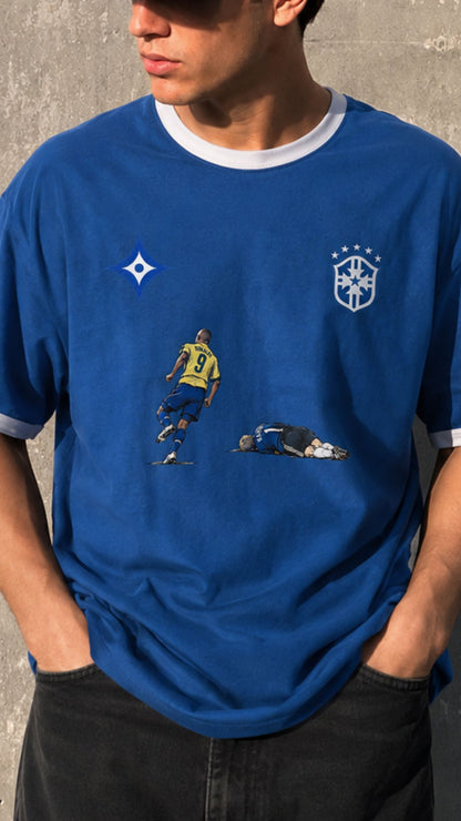 Camiseta Brasil Ronaldo 'Fenômeno' Azul (Cópia)