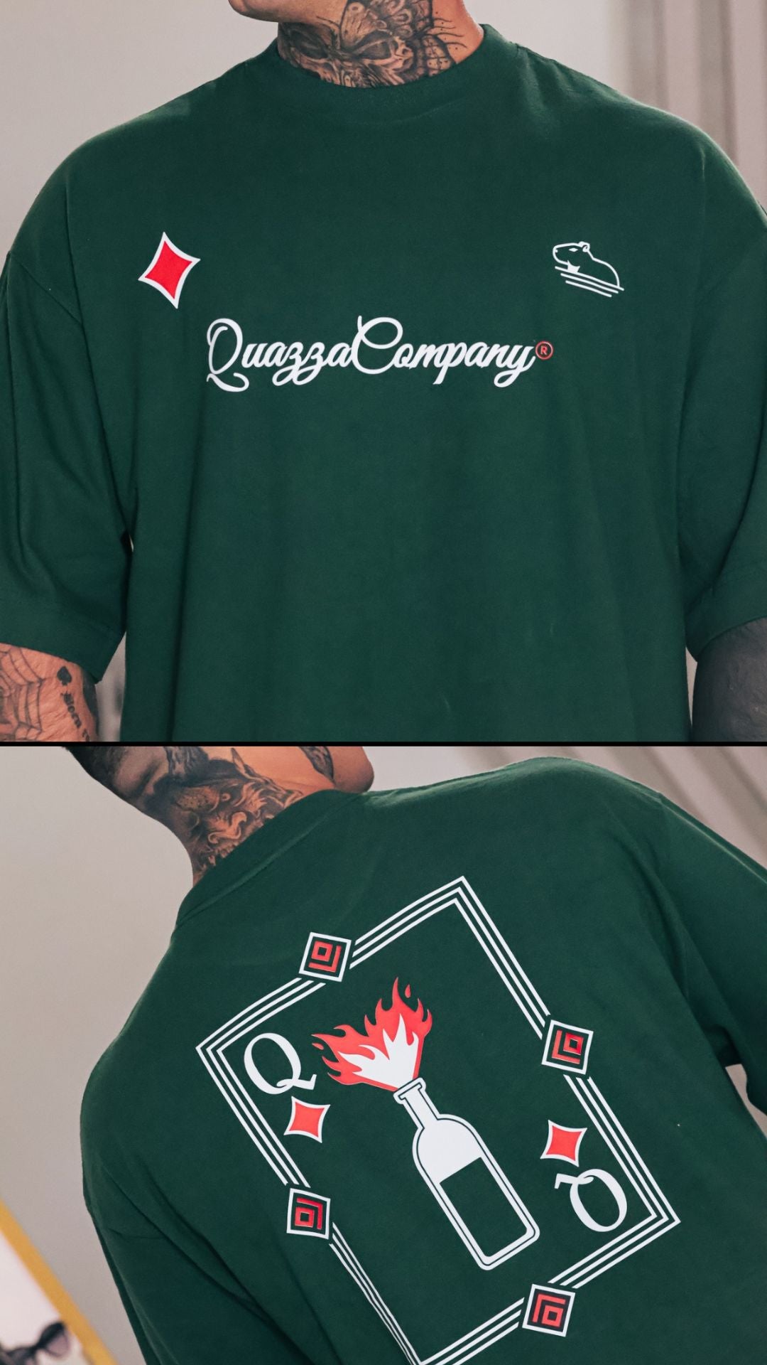 Camiseta Oversized Verde Molotov Quazza Company