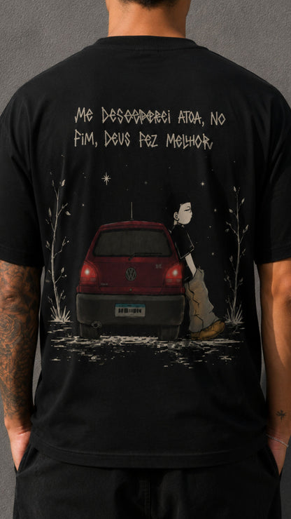 Camiseta LTS  'Desesperei a toa' Preta