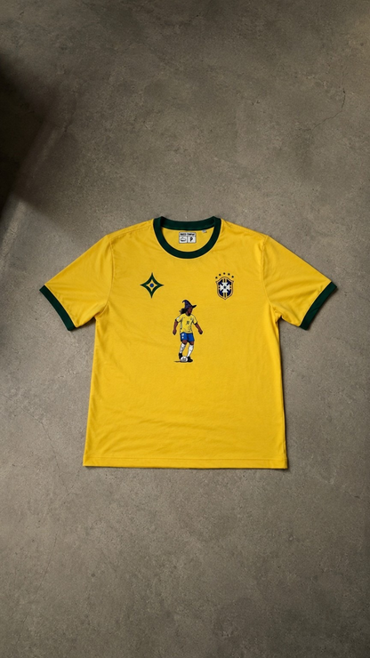 Camiseta Brasil Ronaldinho 'Bruxo' Amarela