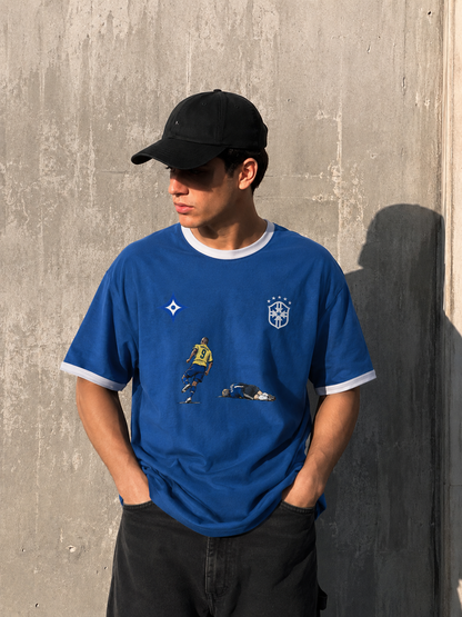 Camiseta Brasil Ronaldo 'Fenômeno' Azul (Cópia)