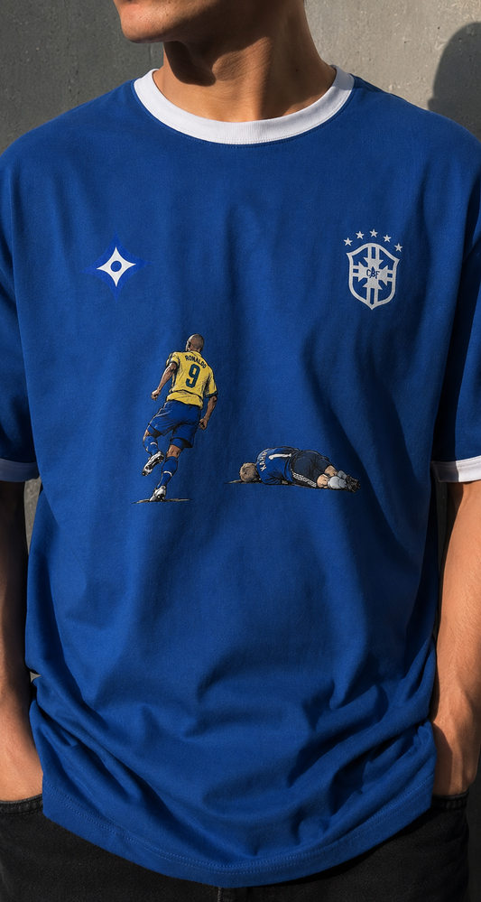 Camiseta Brasil Ronaldo 'Fenômeno' Azul (Cópia)